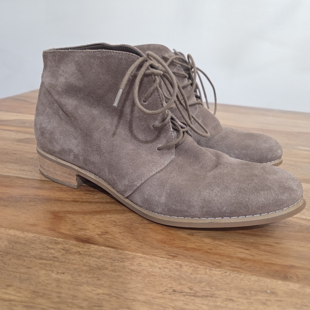 Blondo Rayann Waterproof Suede Leather Chukka Boot Women's Size 10 Taupe